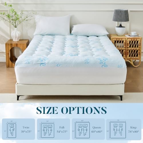 Queen Mattress Topper, Cooling Gel Memory Foam Topper - Image 7