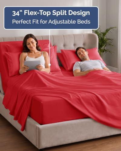Extra Deep Flex Top Split Head King Sheet Set - Image 3