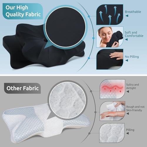 DONAMA Cervical Pillow for Neck and Shoulder Pain Relief, Cooling Contour - Image 4