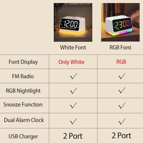 JALL Digital Alarm Clock with FM Radio - Image 6