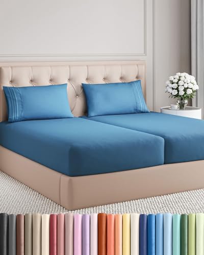 Split King Size 5 Piece Sheet Set by CGKUnlimited