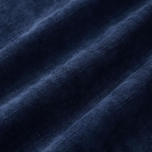Allorry Throw Pillow Covers 24x24 Navy Blue Chenille Solid Home Decor014I24 - Image 3