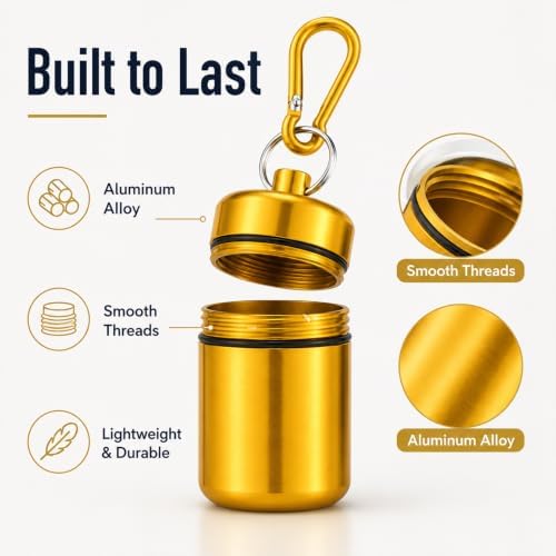 4 Pcs Ear Plug Carrying Case, Small Waterproof Metal Earplug Case - Image 6