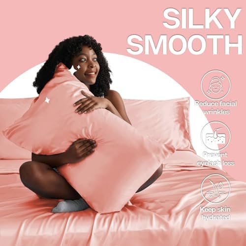 MR&HM Satin Pillowcase 2 Pack, Standard Size 20"x26" - Image 3