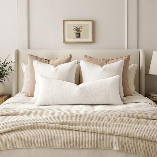 MIULEE Textured Boucle Lumbar Pillow Cover - Image 3