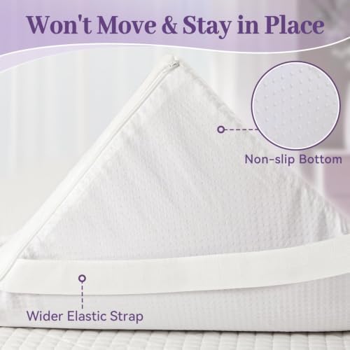 SINWEEK 2 Inch Gel Memory Foam Mattress Topper Full Size, Pad - Image 6