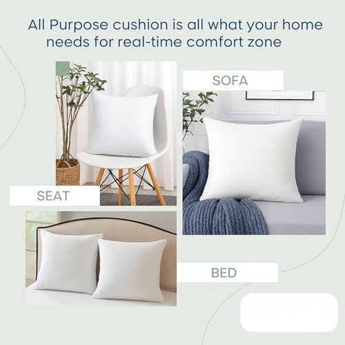 LANE LINEN Throw Pillow Inserts 18x18 2-Pack - Image 4