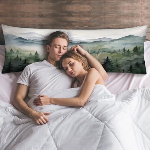 Forest Green Body Pillow Cover Pillowcase - Image 6