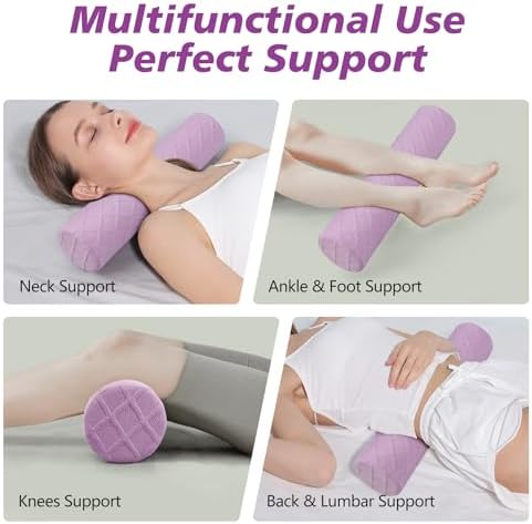 Cozyhealth 3.1" H Small Cervical Roll Pillow, Medium Soft Memory Foam Neck - Image 7