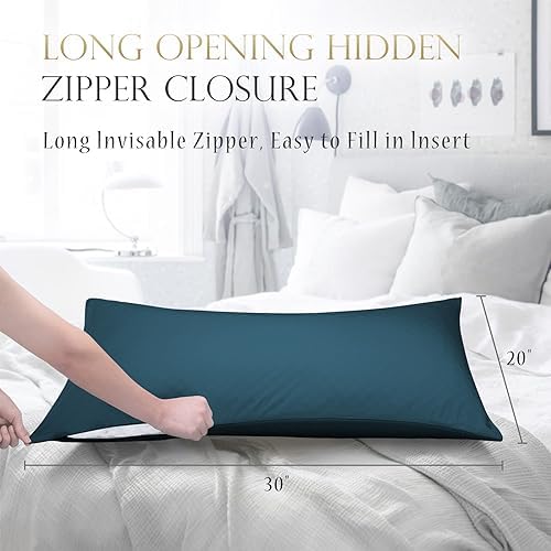 Cooling Side Sleeper Curved Pillowcase Queen 2 Pack 20 * 30 Teal - Image 5