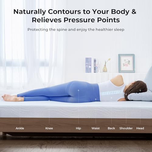 HOMRELEXA Cooling Mattress Topper Queen Size 4 Inch, Cooling Gel & Bamboo - Image 5
