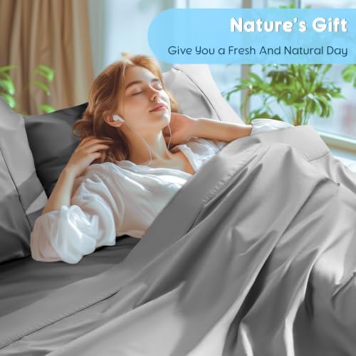 SONORO KATE 1000 Series 100% Egyptian Cotton Full Sheets, Extra Deep Pocket - Image 5