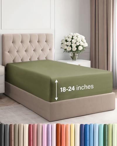 CGK Linens Extra Deep Twin Fitted Sheet by CGKUnlimited