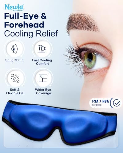 Cooling Gel Eye Mask for Puffy Eyes, Larger Full-Eye Contour Cold Compress - Image 4