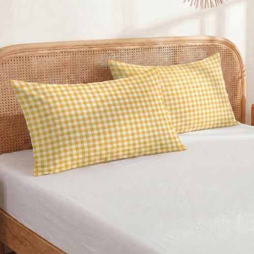 Merryword 100% Cotton Pillow Cases, Standard Size, Soft Breathable Bed Pillow - Image 3