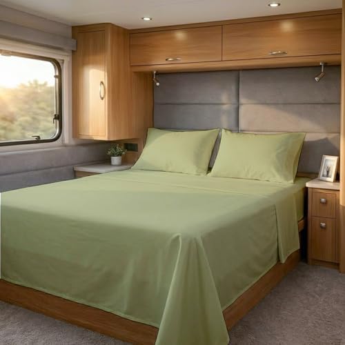 Cottingon 4 Piece RV King Sheets Fits 15" Deep, Egyptian Cotton by COTTINGON