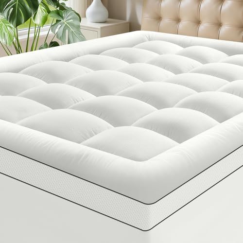 Twin XL Mattress Topper, Extra Thick Pillow Top Mattress Pad - Image 2