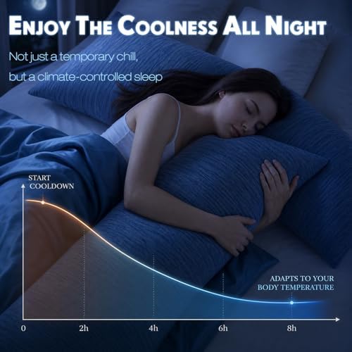 Tudomro 2 Pack Cooling Body Pillow Cases - Image 3
