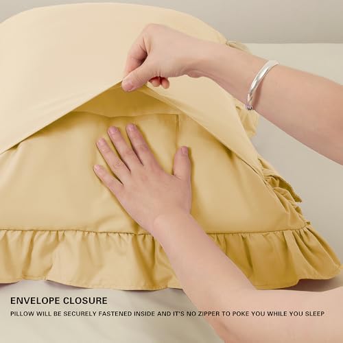 Ruffle Pillow Case Queen Size Set of 2 - Image 5