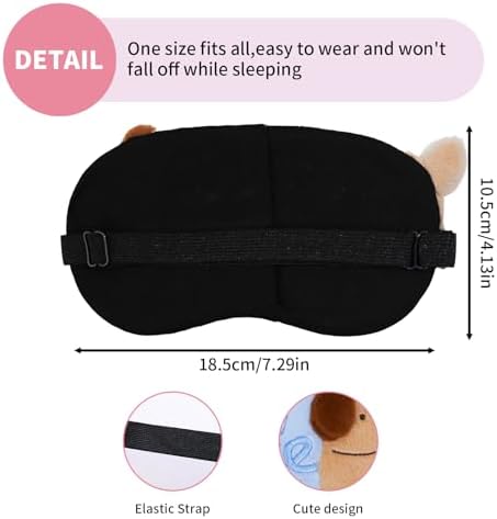 PERFECTSIGHT Sleep Eye Masks, Cute Sleep Eye Cover Lightweight Adjustable - Image 6