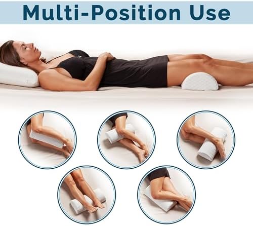 ComfiLife Knee Pillow for Back Sleeping – 100% Memory Foam Bolster Pillow for - Image 5
