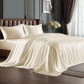 BEDELITE Satin Sheets King Size Bed Set, 4 Pieces by BEDELITE