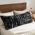 BEDELITE Faux Rabbit Fur Zippered Body Pillow Cover, 20x54 Long Pillow Case by BEDELITE