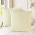 CaliTime Decorative Couch Throw Pillow Covers 22 X 22 Inches Beige by CaliTime