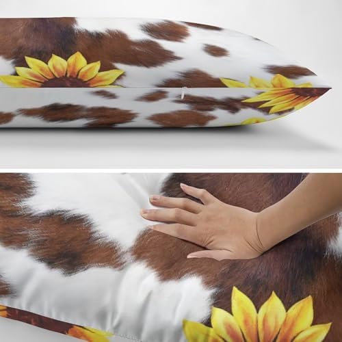 Cowhide Sunflower Body Pillow Cover Pillowcase - Image 5
