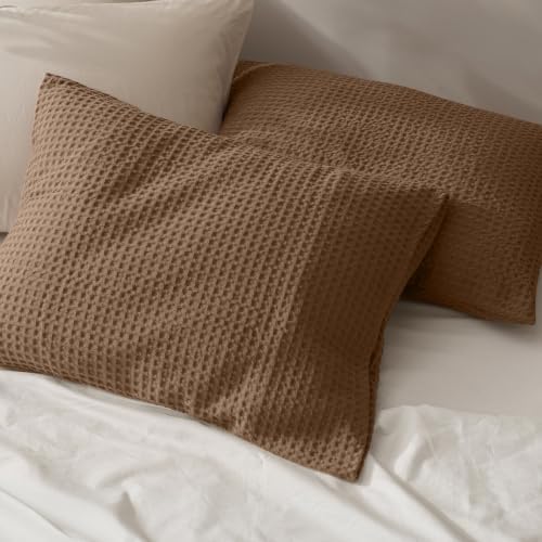 PHF Ultra Soft Waffle Pillow Shams Standard Size 20"x26", No Insert - Image 6