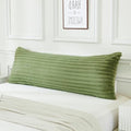 JAUXIO Faux Fur Fluffy Body Pillow Cover Luxury Striped Plush Decorative Body by JAUXIO