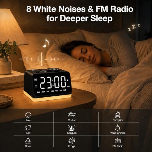 JALL Digital Alarm Clock with FM Radio - Image 6