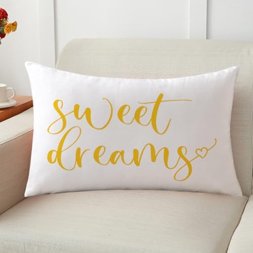 Bedding Decorative Lumbar Pillowcases Sweet Dreams Good Night Cushion Covers - Image 4