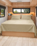 Short Queen Size 4 Piece Bed Sheet Set by CGKUnlimited