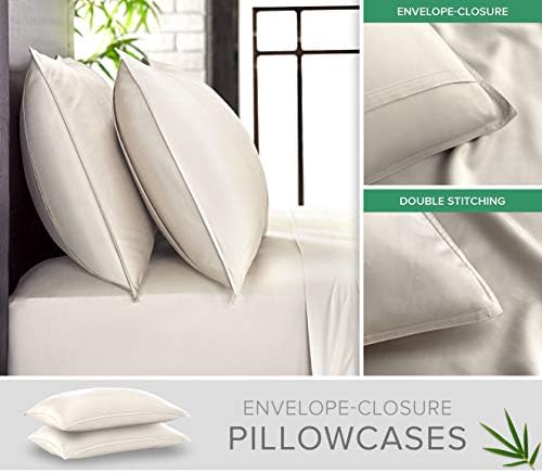 Pure Bamboo King Sheets, Genuine 100% Organic Viscose Derived from Bamboo Bed - Image 3