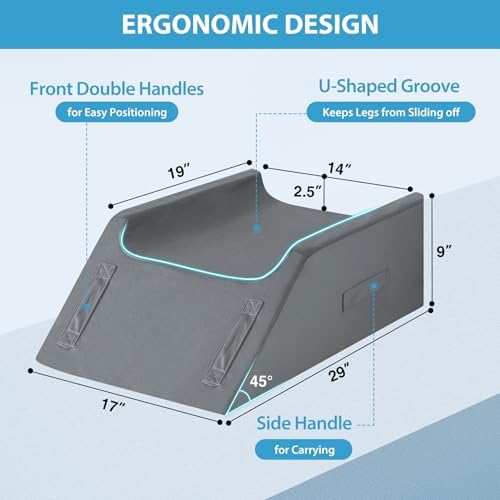 MEGCXIT Leg Elevation Pillow for After Surgery, Wedge Pillow - Image 2