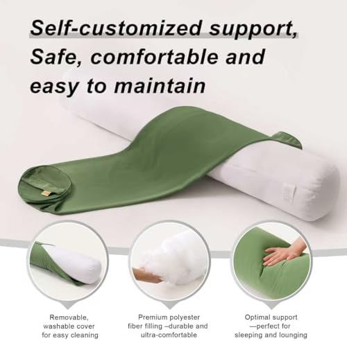 Body Pillow for Adults, Long Round Pillow, Big Cylindrical Pillow, Large Full - Image 4