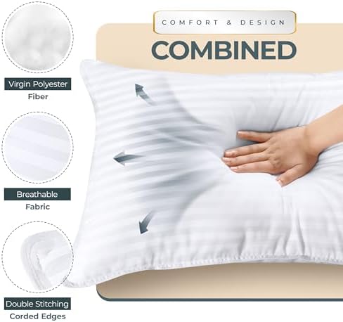 Utopia Bedding Hotel Bed Pillows - Image 5