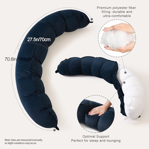 Peallow – Long Round Body Pillow - Image 3