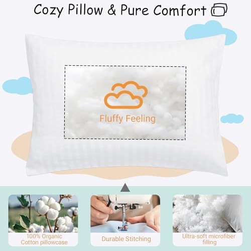 ZPECC Toddler Pillow with Pillowcase 2 Pack - Image 5