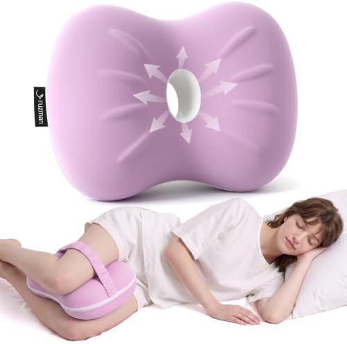 Knee Pillow for Side Sleepers, Between Leg Pillow for Side Sleeping, Cooling by Ruizman
