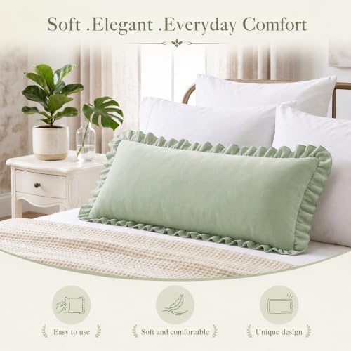 2 Pack Body Pillow Covers 20 x 54 Long Pillowcases - Image 3