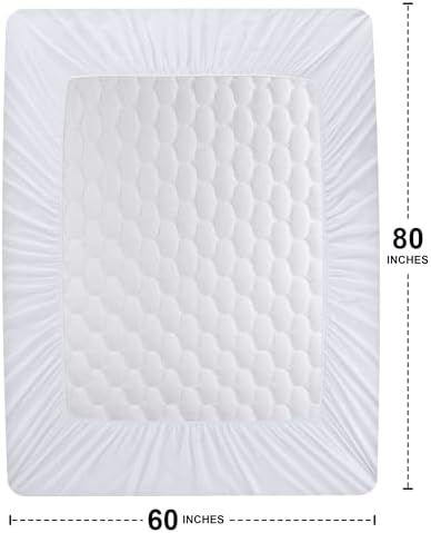 Waterproof Queen Mattress Protector, Mattress Pad fits Upto 16" Deep Pocket - Image 4