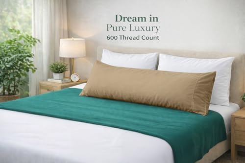Cotton Delight Organic Cotton Body Pillow Cover 20x48 – 600 Thread Count Sateen - Image 7