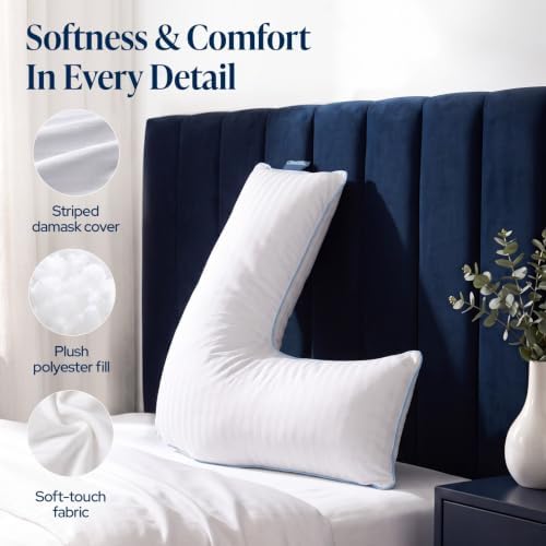 Contour Macaroni L Shaped Bed & Body Support Pillow - Image 3