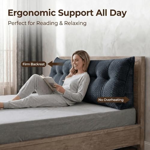 Headboard Pillow King Size, Reading Pillow - Image 4
