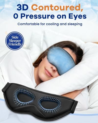 BeeVines 3D Contoured Cooling Eye Mask - Image 4