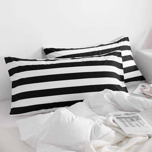 NTBAY King Striped Microfiber Pillowcases - Image 5