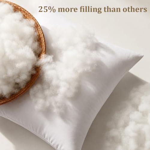Ridhi White Throw Pillow Inserts, 18x18 Inch, Down Alternative - Image 6