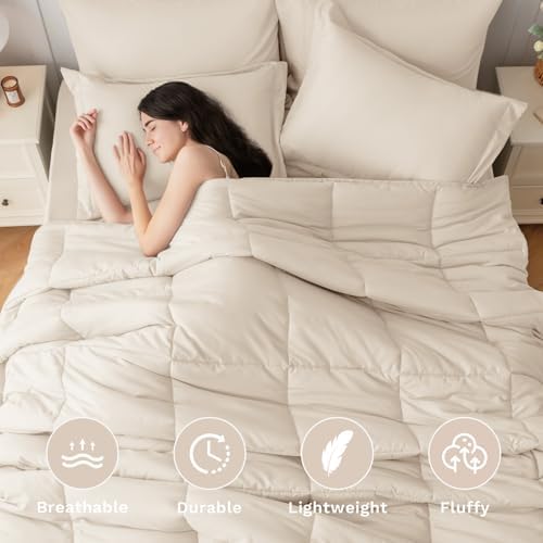 JOLLYVOGUE Queen Comforter Set, Ultra-Soft Bed in a Bag Queen Size 7 Pieces - Image 2